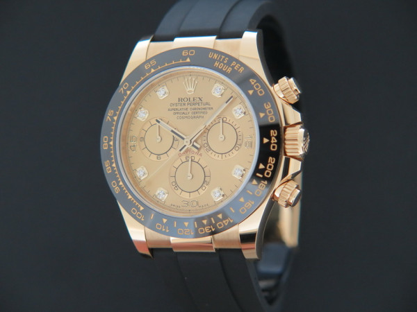 Rolex - Daytona Yellow Gold Champagne Diamond Dial NEW 116518LN