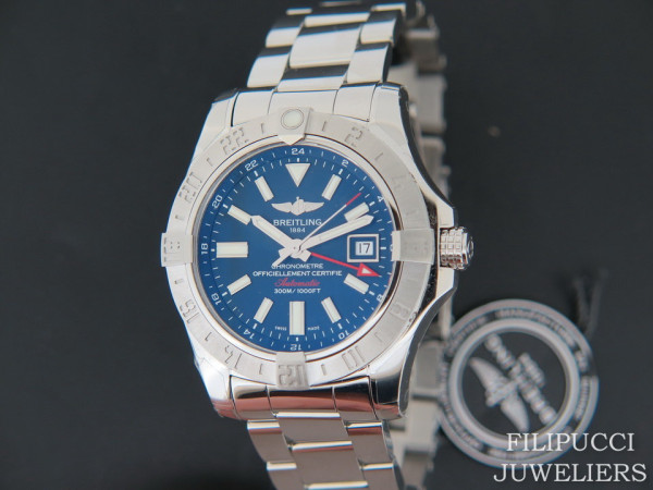 Breitling - Avenger II GMT Blue Dial NEW A32390