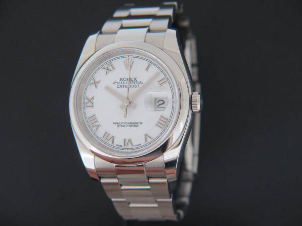 Rolex - Datejust 36 White Roman Dial 116200
