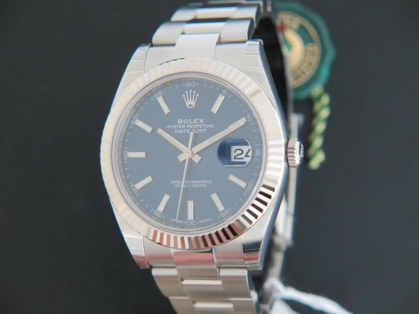 Rolex - Datejust 41 Blue Dial 126334 NEW  FULL STICKERS