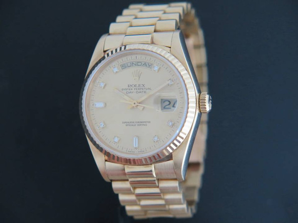 Rolex - Day-Date Yellow Gold Diamond Dial 18038