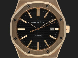Audemars Piguet Royal Oak Selfwinding Rose Gold Black Dial 15400OR