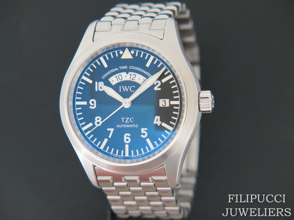 IWC Pilot UTC TZC Black Dial IW3251 Watches Filipucci Juweliers