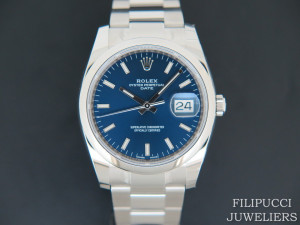 Rolex Date Blue Dial NEW 115200 