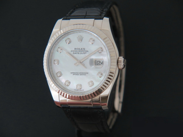 Rolex - Datejust White Gold Diamond Mother Of Pearl Dial  116139