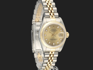 Rolex Lady-Datejust 26 Champagne Diamond Dial 69173