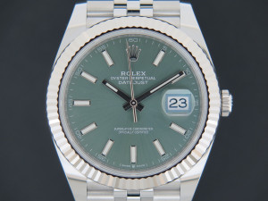 Rolex Datejust 41 Mint Green Dial 126334 NEW
