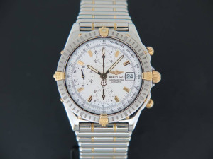 Breitling Chronomat White Dial B13352  Gold/Steel