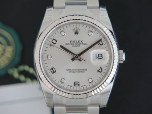Rolex Date Diamonds NEW 115234