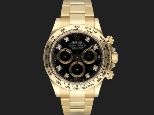 Rolex Daytona Yellow Gold Black Diamond Dial 116508