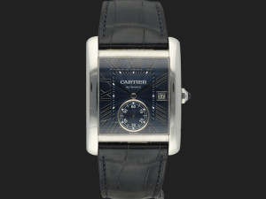 Cartier  Tank MC Large Blue Dial WSTA0010 / 3589