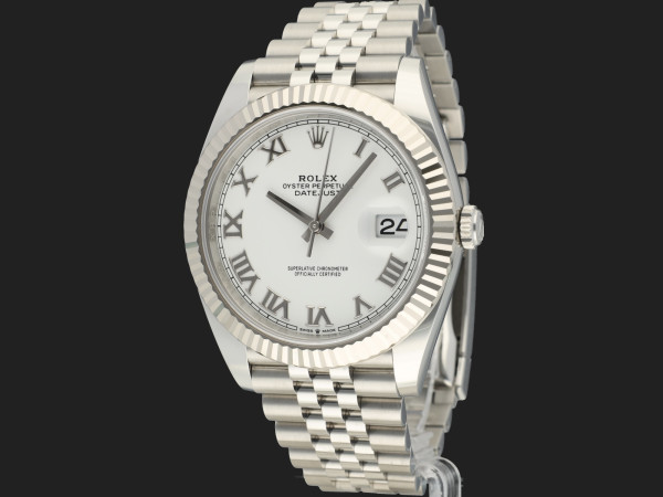 Rolex - Datejust 41 White Roman Dial 126334