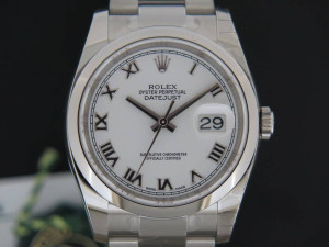 Rolex Datejust 116200  White Roman NEW