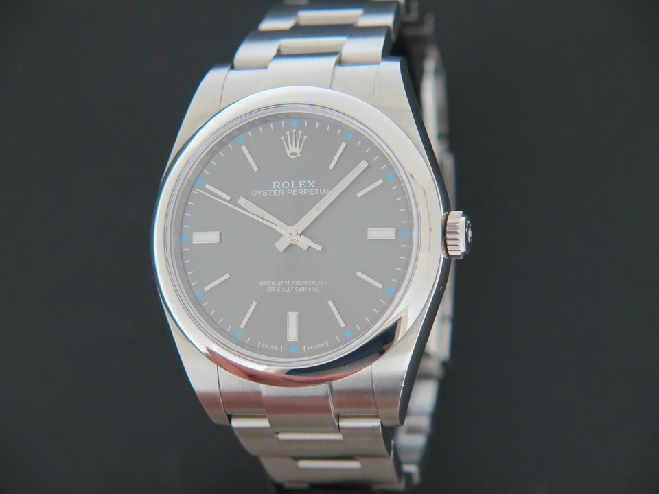 Rolex Oyster Perpetual 39 Dark Rhodium 114300 Uhren