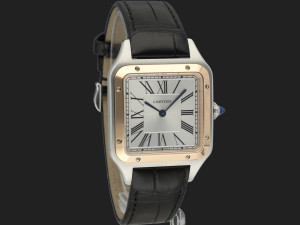 Cartier Santos-Dumont Rose Gold & Steel GM W2SA0011 NEW