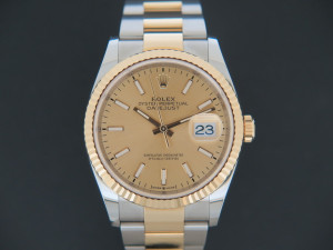 Rolex Datejust Gold/Steel Champagne Dial 126233