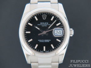 Rolex Date Black Dial 115200