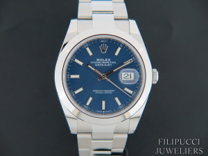 Rolex Datejust 41 Blue Dial  126300 NEW