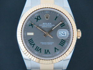 Rolex Datejust 41 Gold/Steel Slate Dial NEW 126333