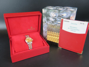 Rolex Datejust Lady Gold/Steel Champagne Dial 79173