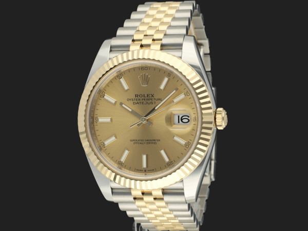 Rolex - Datejust 41 Gold/Steel Champagne Dial 126333 NEW