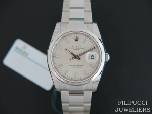 Rolex Date Silver Dial 115200 NEW IN STICKERS