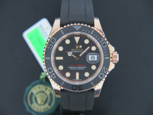 Rolex Oyster Perpetual Yacht-Master Rose Gold Oysterflex NEW