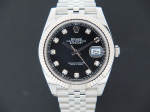 Rolex Datejust 41 Black Diamond Dial 126334 NEW