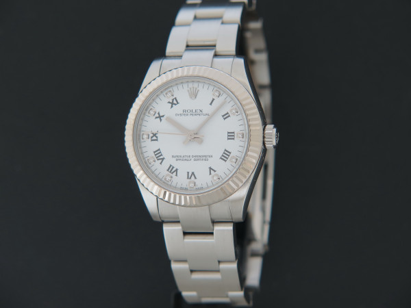 Rolex - Oyster Perpetual White Diamond Dial 31MM 177234