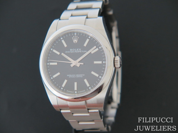 Rolex - Oyster Perpetual 39 Black Dial 114300