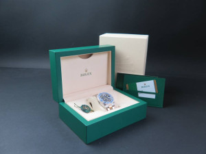 Rolex Submariner Date Gold/Steel Blue Dial NEW 116613LB    
