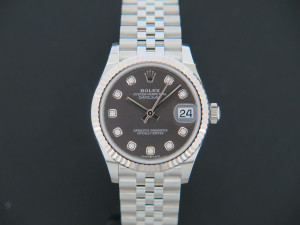 Rolex Datejust 31 Dark Grey Diamond Dial 278274 NEW