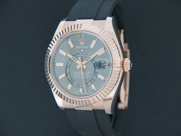 Rolex - Sky-Dweller Everose Slate Dial NEW 326235