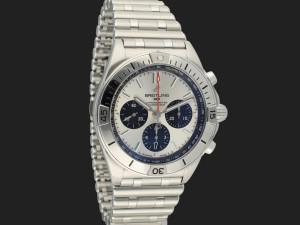 Breitling Chronomat B01 42 Silver Dial AB0134 