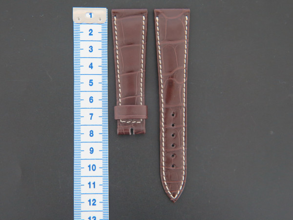 Breguet - Alligator Leather Strap Dark Brown 21mm NEW