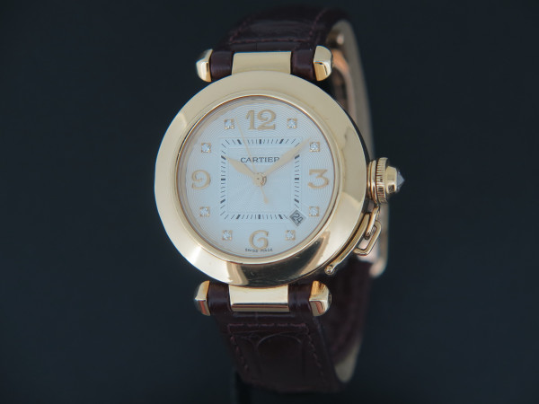 Cartier - Pasha Automatic Yellow Gold Silver Diamond Dial 2519