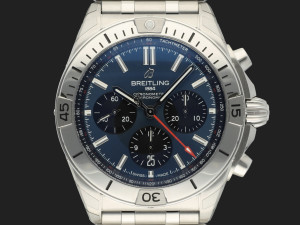 Breitling Chronomat B01 42 Blue Dial AB0134 NEW