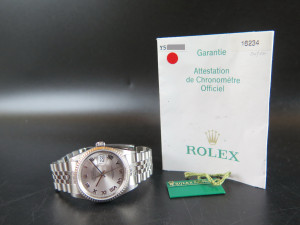 Rolex Datejust Rhodium Dial 16234
