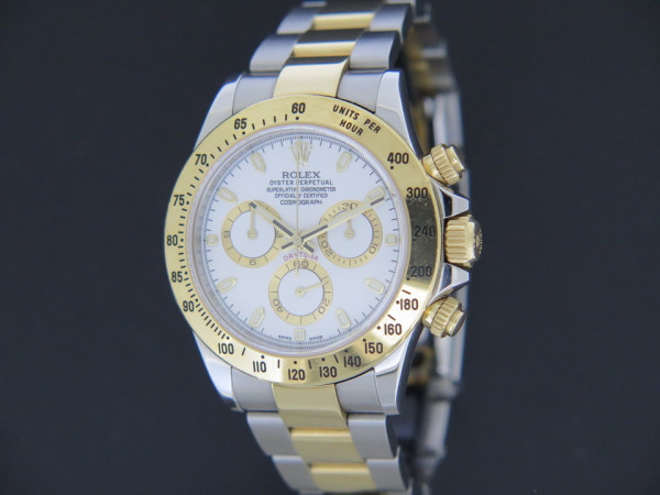 Rolex - Daytona Gold/Steel White Dial 116523