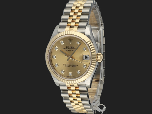 Rolex - Datejust 31 Gold/Steel Champagne Diamond Dial 278273 NEW