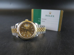 Rolex Datejust 41 Gold/Steel Champagne Dial 126333