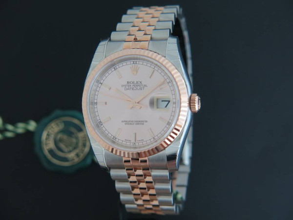 Rolex - Datejust Everosegold/Steel NEW 116231  Pink Dial
