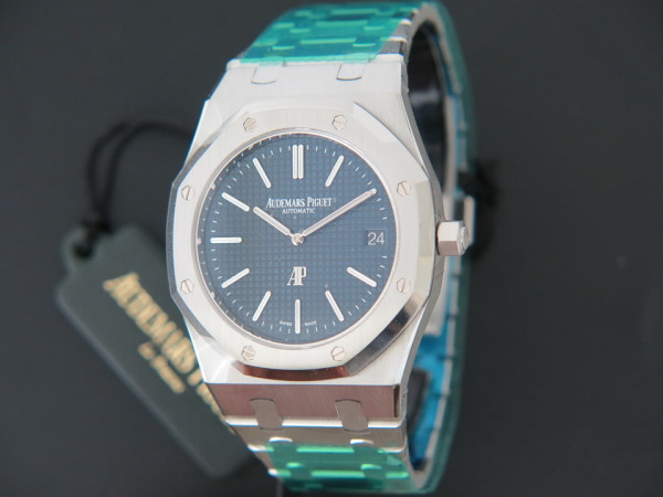 Audemars Piguet - Royal Oak Jumbo Extra-Thin 15202ST NEW Blue Dial