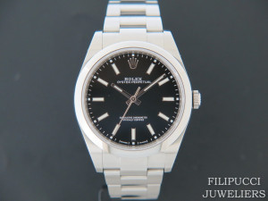 Rolex Oyster Perpetual 39 Black Dial NEW 114300