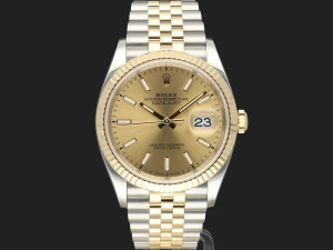 Rolex Datejust 36 Gold/Steel Champagne Dial 126233