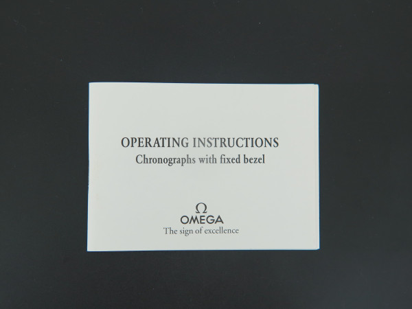 Omega - Operating Instructions Booklet