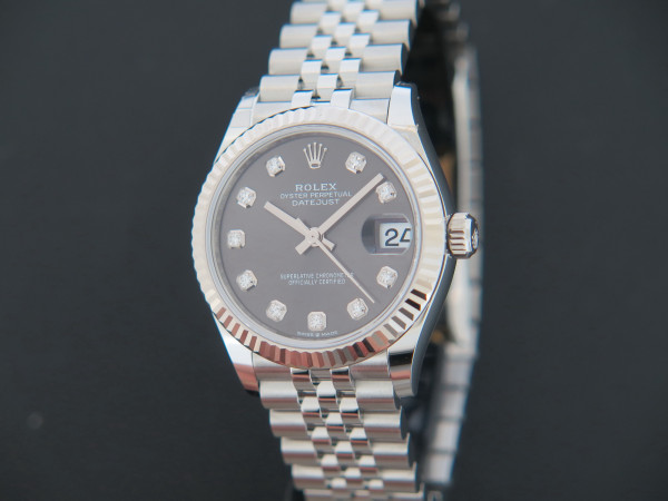 Rolex - Datejust 31 Dark Grey Diamond Dial 278274 NEW