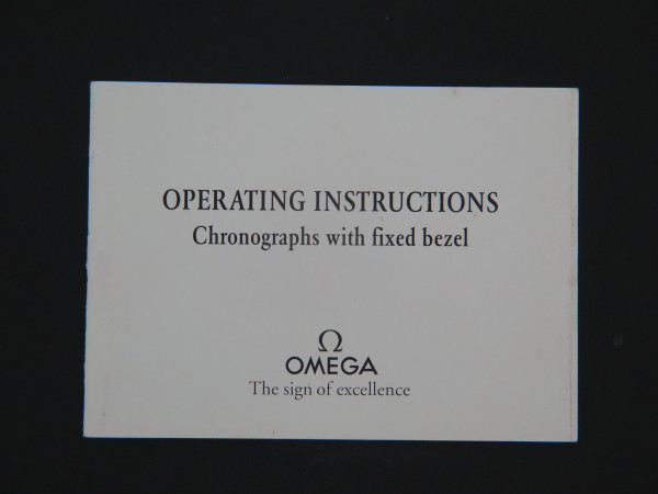 Omega - Operating Instructions Booklet