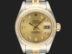 Rolex Lady Datejust Gold/Steel Champagne Diamond Dial 79173 