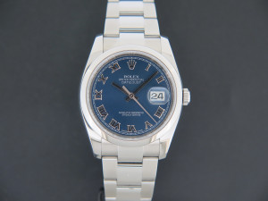 Rolex Datejust 36 Blue Roman Dial 116200